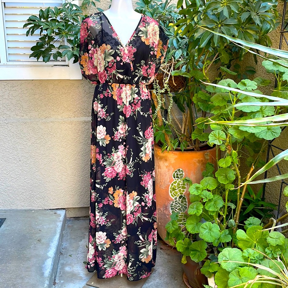Vintage Multicolored Forever 21 maxi dress